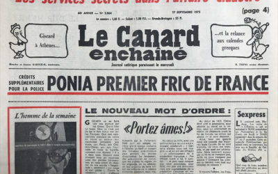 N° 2864 du Canard Enchaîné –  17 Septembre 1975