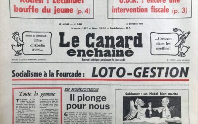 N° 2868 du Canard Enchaîné –  15 Octobre 1975