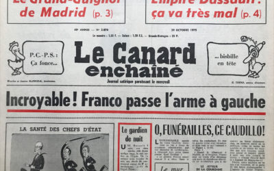 N° 2870 du Canard Enchaîné –  29 Octobre 1975