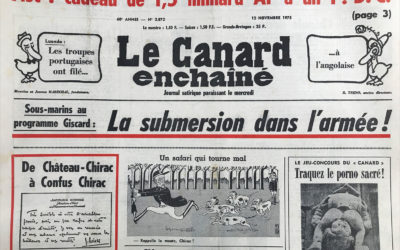N° 2872 du Canard Enchaîné –  12 Novembre 1975