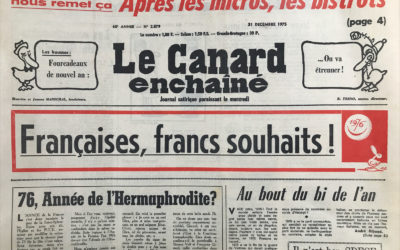 N° 2879 du Canard Enchaîné –  31 Décembre 1975