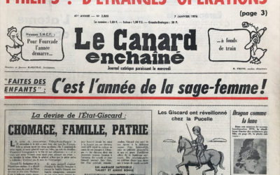 N° 2880 du Canard Enchaîné –  7 Janvier 1976