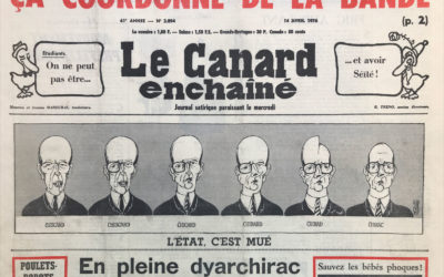 N° 2894 du Canard Enchaîné –  14 Avril 1976