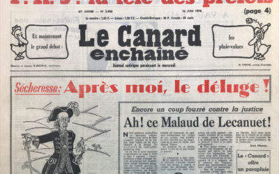 N° 2903 du Canard Enchaîné –  16 Juin 1976
