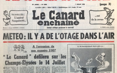 N° 2906 du Canard Enchaîné –  7 Juillet 1976