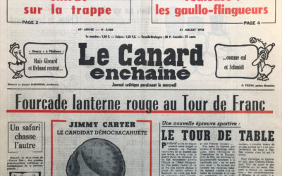N° 2908 du Canard Enchaîné –  21 Juillet 1976