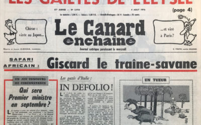 N° 2910 du Canard Enchaîné –  4 Août 1976