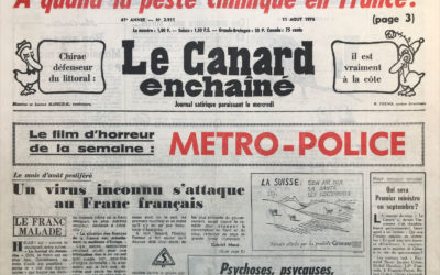 N° 2911 du Canard Enchaîné –  11 Août 1976