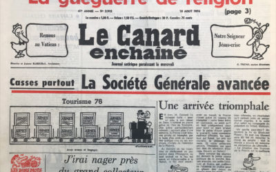 N° 2912 du Canard Enchaîné –  18 Août 1976