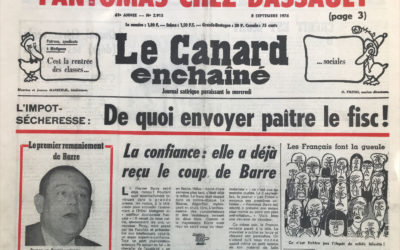N° 2915 du Canard Enchaîné –  8 Septembre 1976
