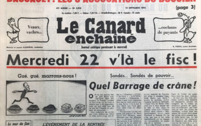 N° 2916 du Canard Enchaîné –  15 Septembre 1976