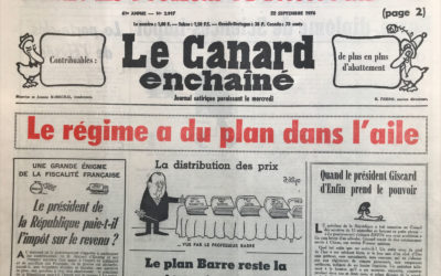 N° 2917 du Canard Enchaîné –  22 Septembre 1976