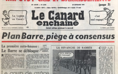 N° 2918 du Canard Enchaîné –  29 Septembre 1976