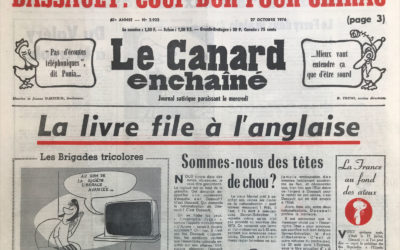 N° 2922 du Canard Enchaîné –  27 Octobre 1976