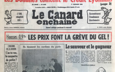 N° 2927 du Canard Enchaîné –  1 Décembre 1976