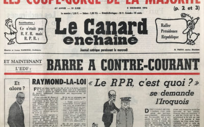 N° 2928 du Canard Enchaîné –  8 Décembre 1976