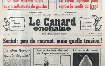 N° 2929 du Canard Enchaîné –  15 Décembre 1976