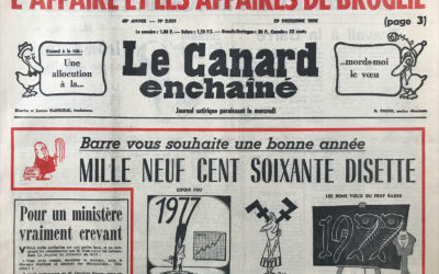 N° 2931 du Canard Enchaîné –  29 Décembre 1976