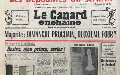 N° 2942 du Canard Enchaîné –  16 Mars 1977