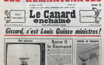 N° 2944 du Canard Enchaîné –  30 Mars 1977