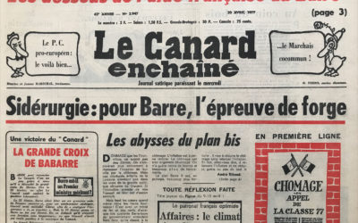 N° 2947 du Canard Enchaîné –  20 Avril 1977