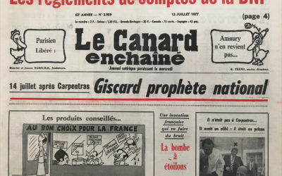N° 2959 du Canard Enchaîné –  13 Juillet 1977