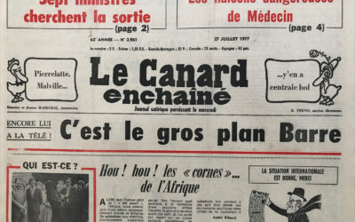 N° 2961 du Canard Enchaîné –  27 Juillet 1977