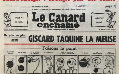 N° 2964 du Canard Enchaîné –  17 Août 1977