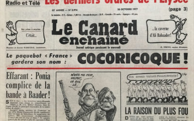 N° 2974 du Canard Enchaîné –  26 Octobre 1977