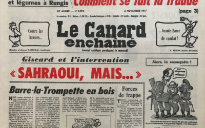 N° 2975 du Canard Enchaîné –  2 Novembre 1977