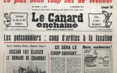 N° 2977 du Canard Enchaîné –  16 Novembre 1977