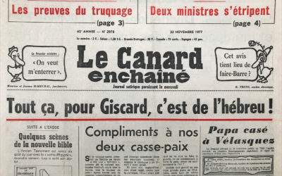 N° 2978 du Canard Enchaîné –  23 Novembre 1977