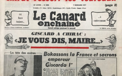 N° 2980 du Canard Enchaîné –  7 Décembre 1977