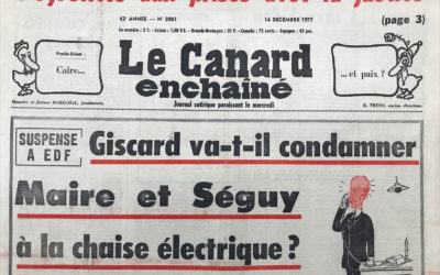 N° 2981 du Canard Enchaîné –  14 Décembre 1977