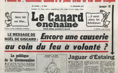 N° 2982 du Canard Enchaîné –  21 Décembre 1977