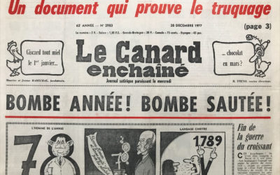 N° 2983 du Canard Enchaîné –  28 Décembre 1977