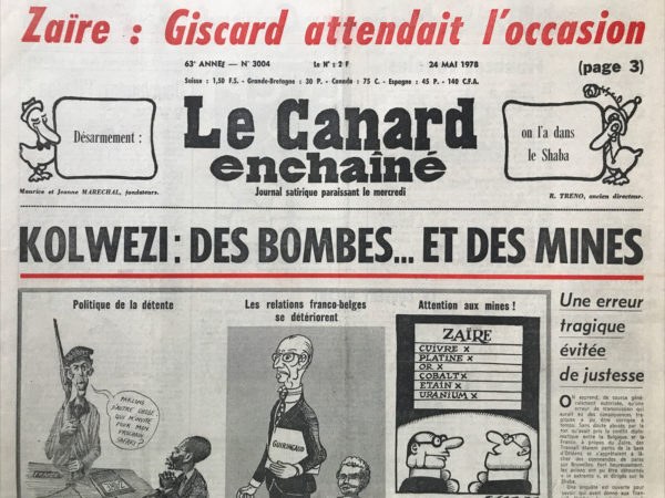 N° 3004 du Canard Enchaîné -  24 Mai 1978