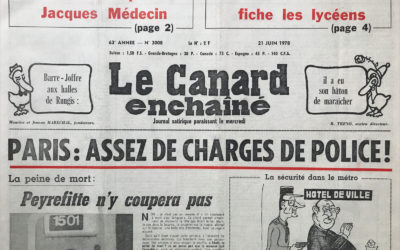 N° 3008 du Canard Enchaîné –  21 Juin 1978