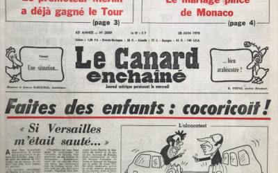 N° 3009 du Canard Enchaîné –  28 Juin 1978