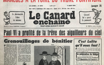 N° 3015 du Canard Enchaîné –  9 Août 1978