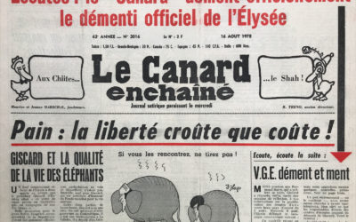 N° 3016 du Canard Enchaîné –  16 Août 1978