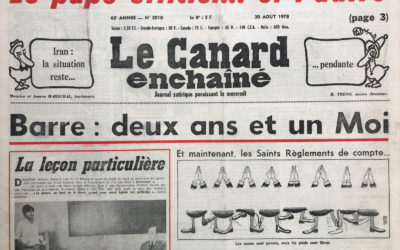 N° 3018 du Canard Enchaîné –  30 Août 1978