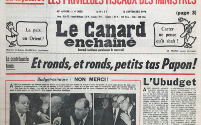 N° 3020 du Canard Enchaîné –  13 Septembre 1978