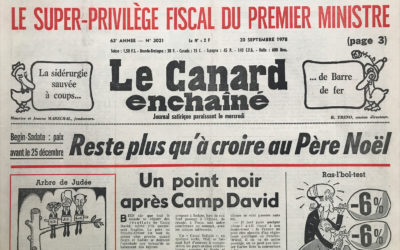 N° 3021 du Canard Enchaîné –  20 Septembre 1978