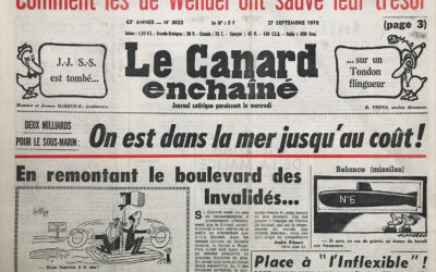 N° 3022 du Canard Enchaîné –  27 Septembre 1978