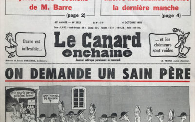 N° 3023 du Canard Enchaîné –  4 Octobre 1978