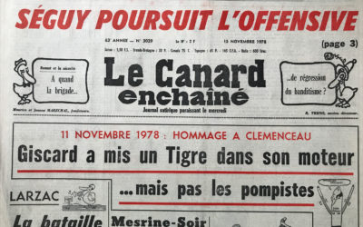 N° 3029 du Canard Enchaîné – 15 Novembre 1978