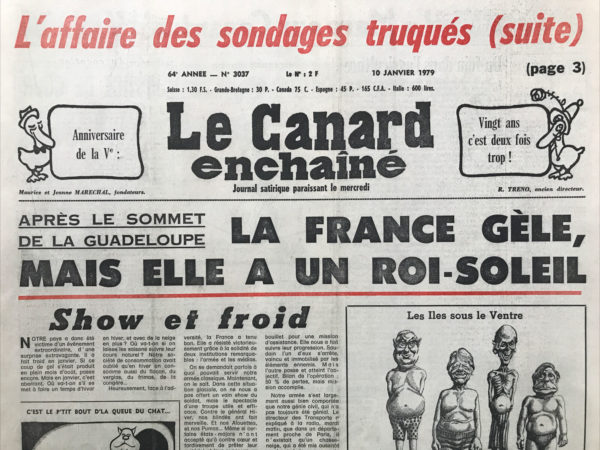 N° 3037 du Canard Enchaîné -  10 Janvier 1979