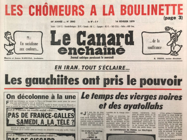 N° 3042 du Canard Enchaîné -  14 Février 1979