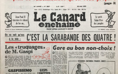 N° 3057 du Canard Enchaîné – 30 Mai 1979